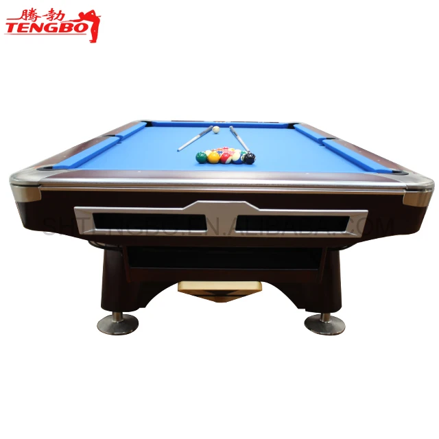 Solid wood International tournament standard billiard pool table 8ft 9ft 6 slate pool table
