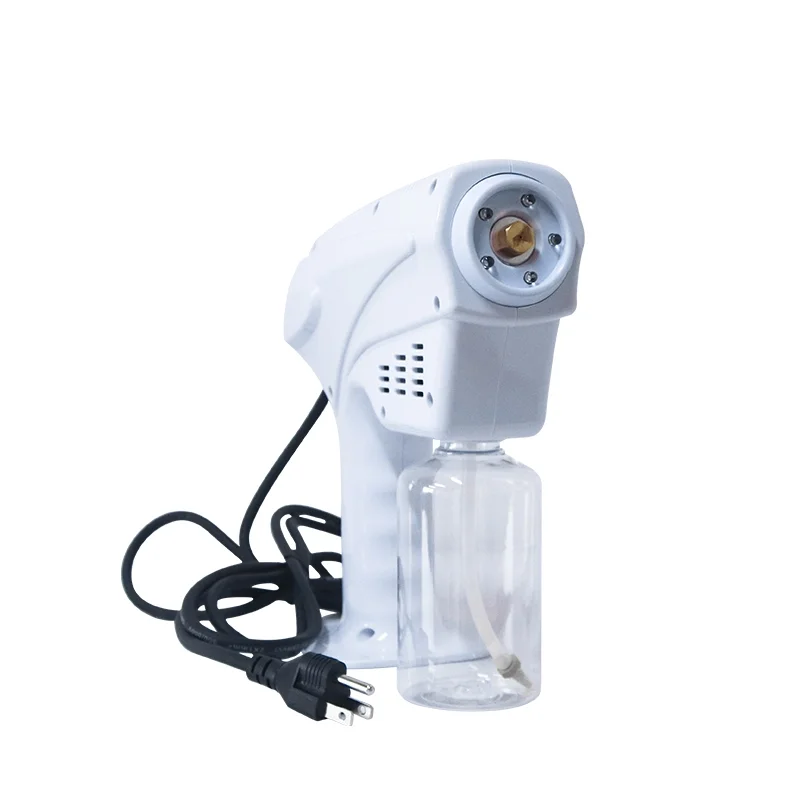 
Ultra Capacity Electric Portable Blu Ray Macro Spray Beauty Anion Blue Nano Steam Gun For Hair Heatment With Anti-skid Handle 