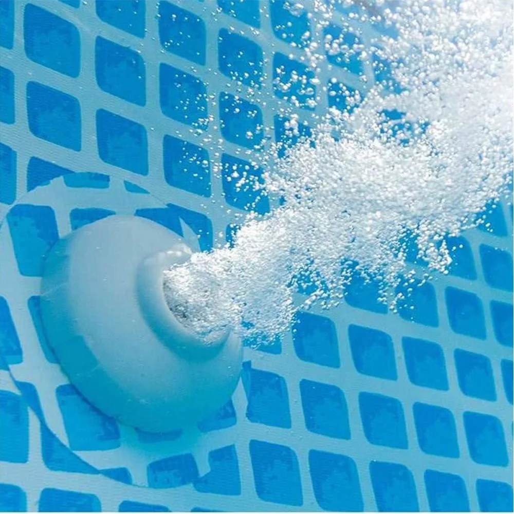 INTEX 26788 Family Rectangular Prism Frame Outdoor Above Ground Swimming Pool Set