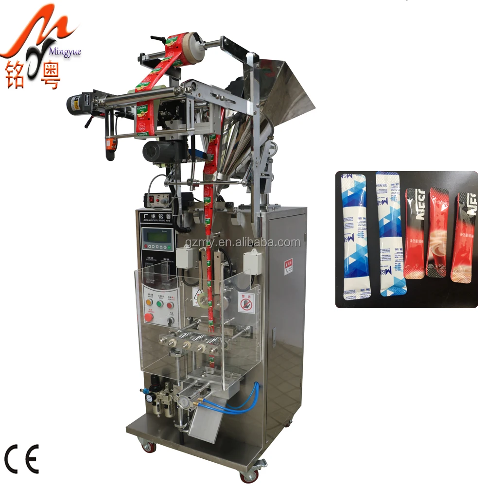 Single line round corner powder sachet packing machine/milk tea powder packing machine