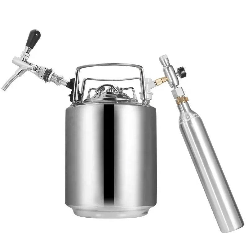 10L Ball Lock homebrew beer Corny Keg 304 stainless steel cornelius kegs, soda wine barrel