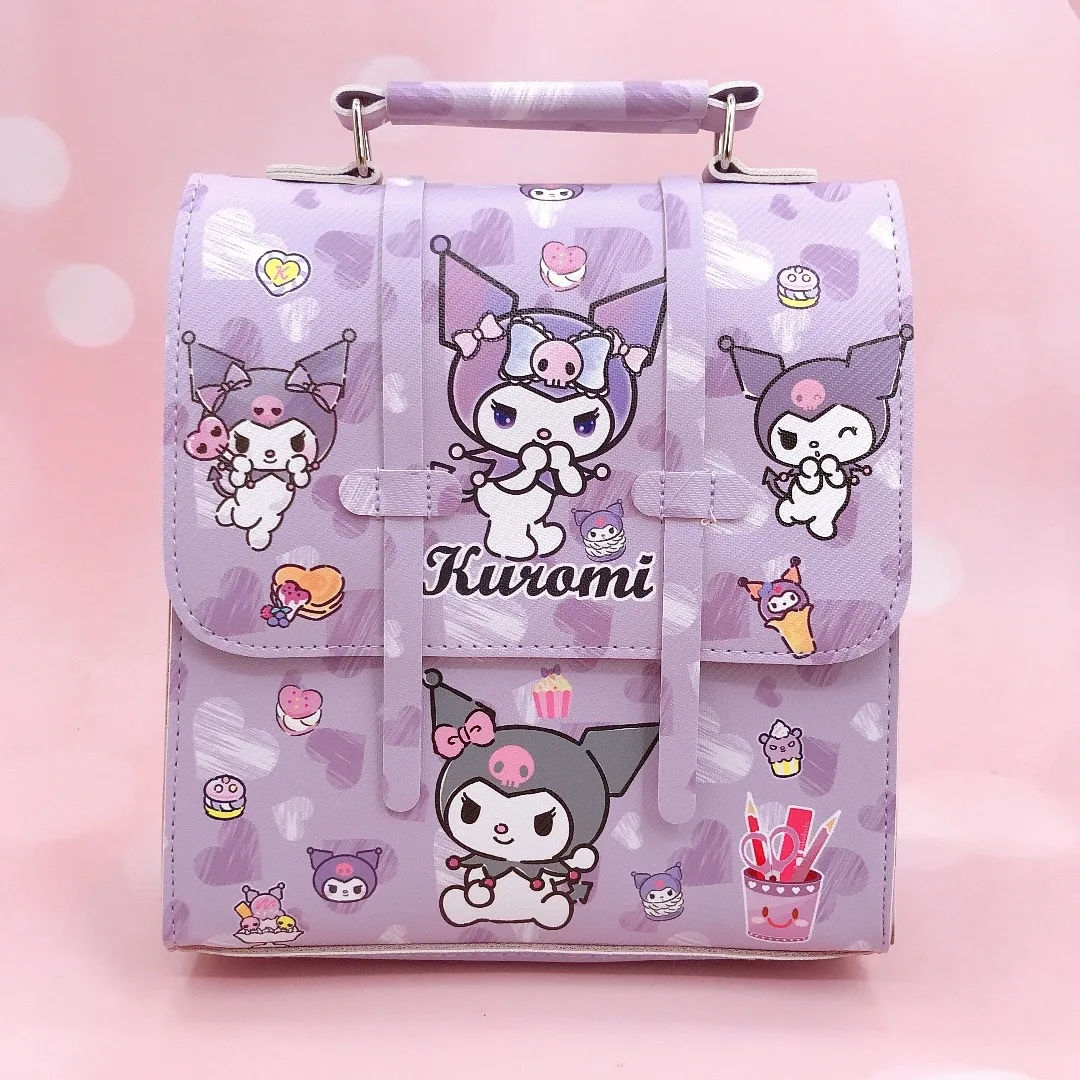 Новое поступление рюкзаки из искусственной кожи Kuromi My Melody KT сумки через плечо с пряжкой японский кавайный Детский рюкзак