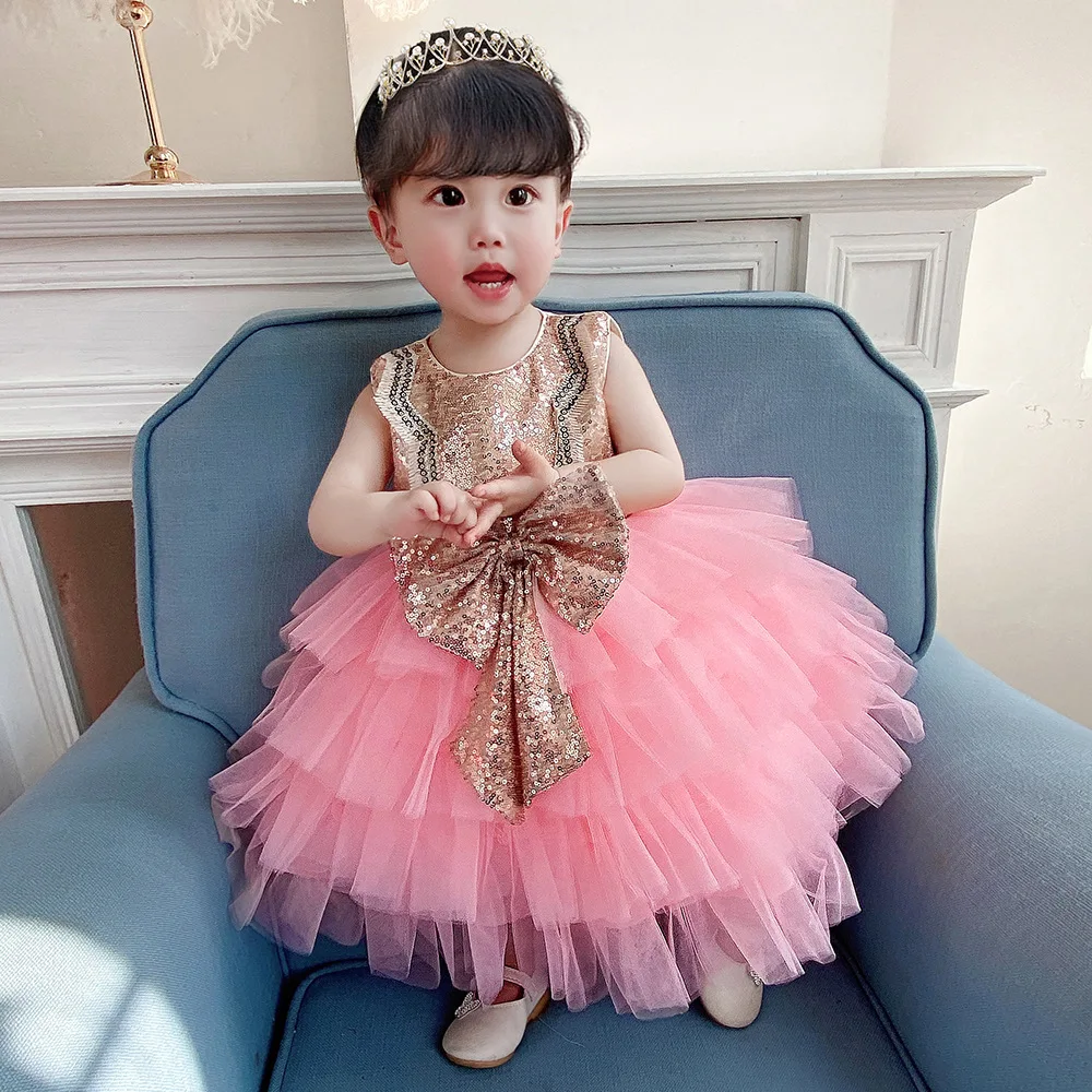 holiday formal dinner party birthday wedding feast banquet baby dress kids clothes korean girls dresses online