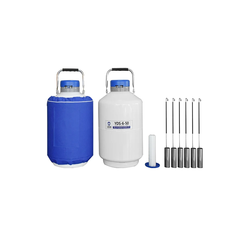 Mini Microbulk Tank Liquid Nitrogen ln2 Container 6 Liter Artificial Pigs Cow Semen Tank Small