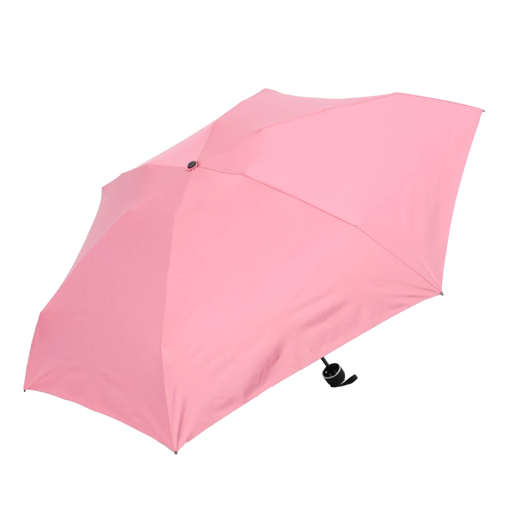 21 inch 3 fold black coating uv protection manual open light weight small uv umbrellas