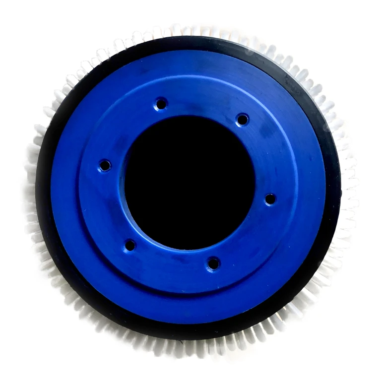 
round nylon hard road sweeper cylinder brush roller for conveyor belt 