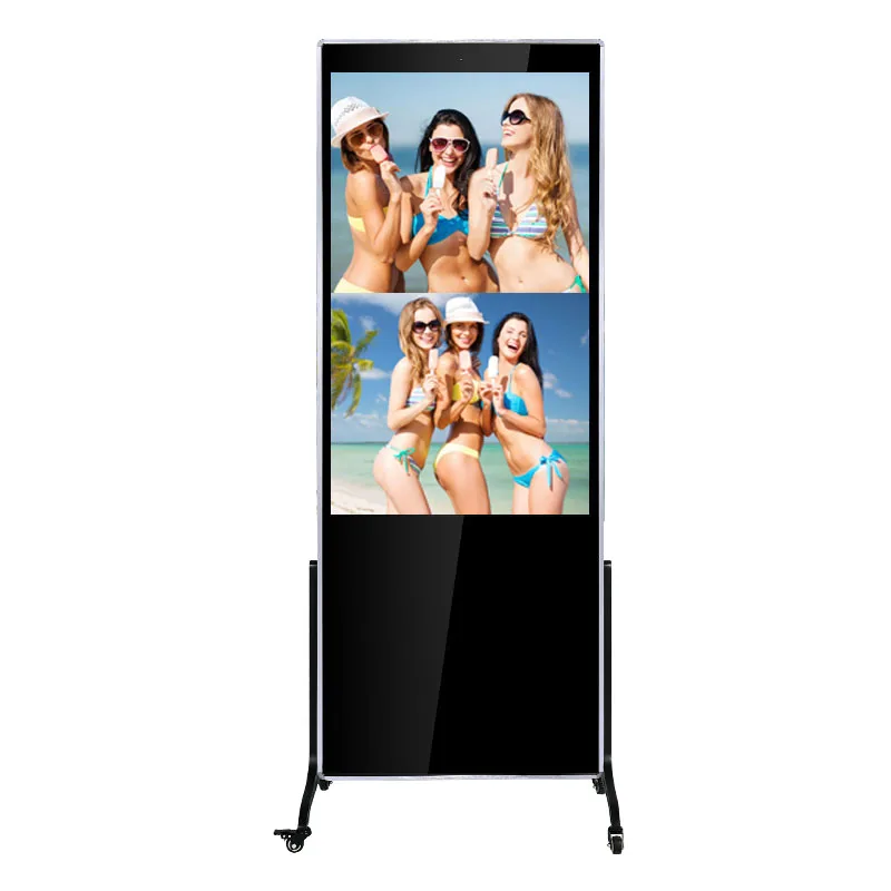Напольная цифровая вывеска ЖК сенсорный экран Реклама киоск 4k Вертикальная рекламная машина