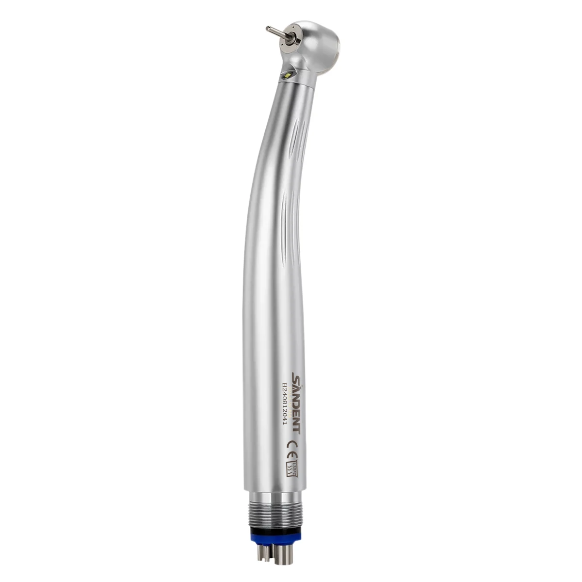 Hot Selling SANDENT Dental Fiber Optic High Speed Handpiece LED Integrate E-generator Ceramic Bearing Triple Water Spray 4 Holes