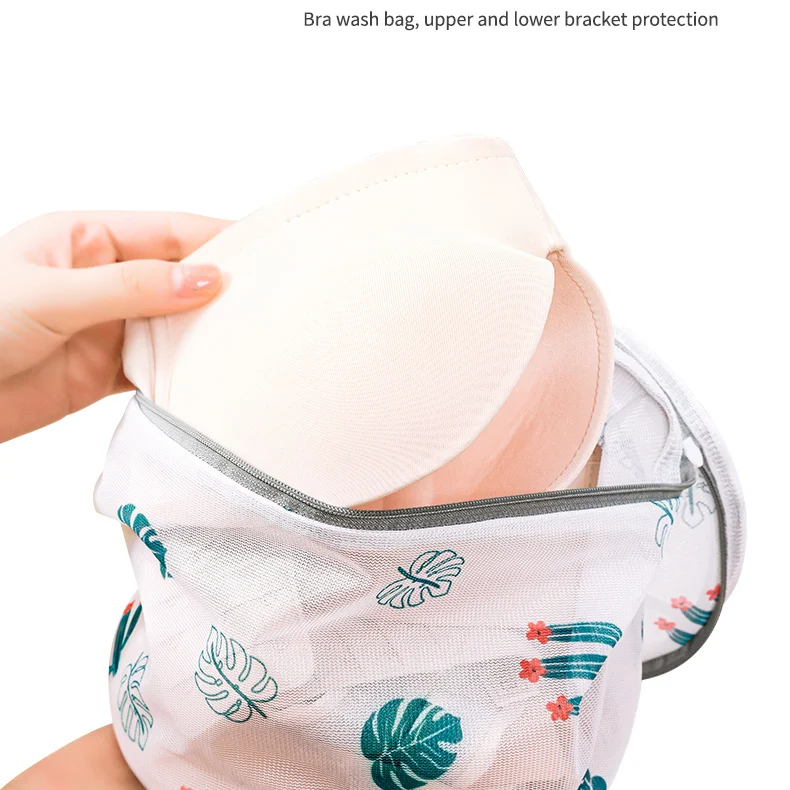 Chinese Factory Fine Mesh Laundry Bag with Zipper Handle Protective Washing Bra Premium Household Essentials