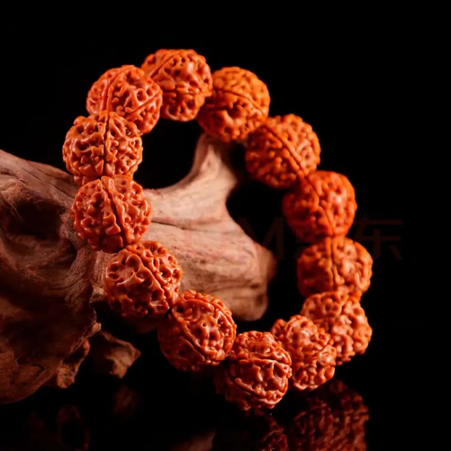 Handmade 20mm Rudraksha Rosary Bracelet Bodhi Tibetan Buddhism Bracelet Yoga Healing Prayer Chakras Energy Amulet