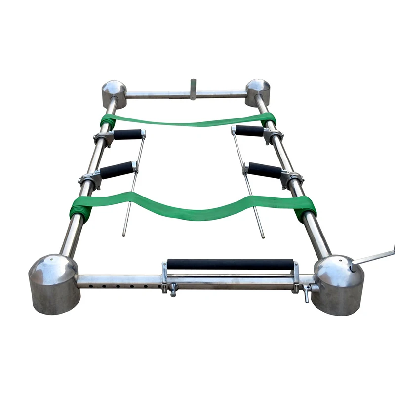 Stainless Steel Funeral Supplies Equipment Casket Lowering Device With Placer Arms