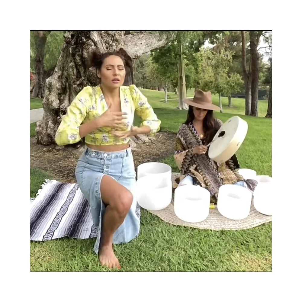 Yoga Meditation Therapy 7' -14' Perfect Pitch C D E F G A B Note 432 Hz 440 Hz Chakra Crystal Singing Bowl