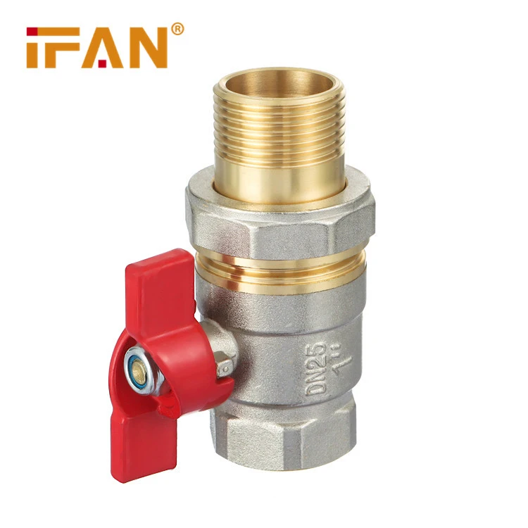 IFAN  Water Ball Valve Butterfly Handle Male Female Thread Union Brass Ball Valve Suppliers
