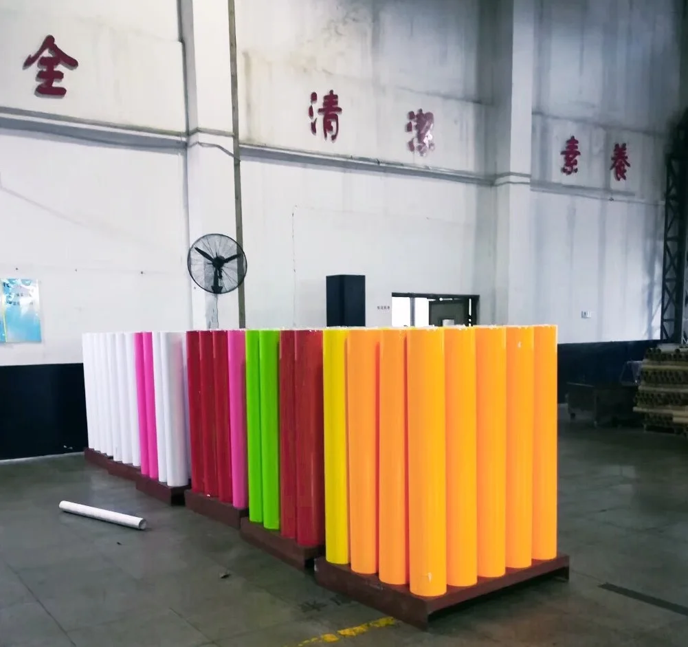 
1.0mm thickness Transparent glossy colored soft PVC film 