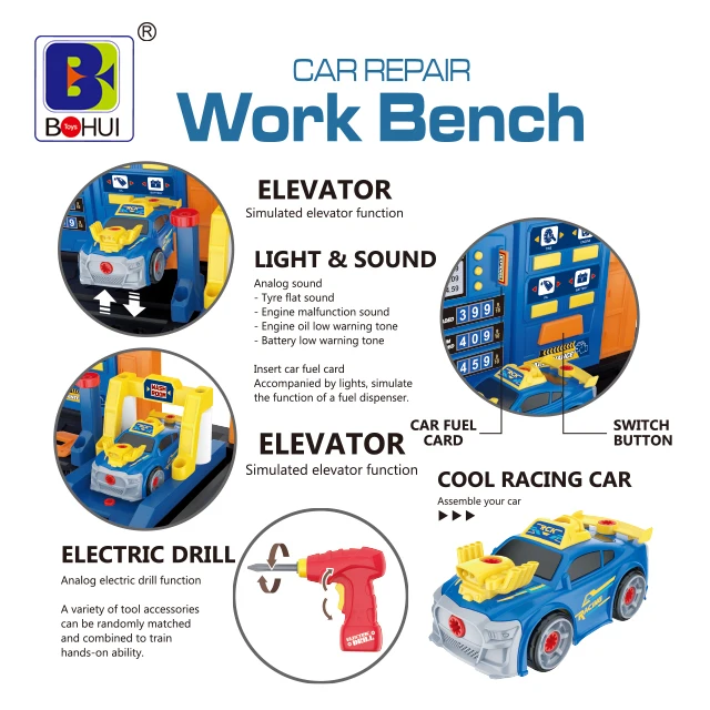 Пластиковый строительный мастерский комплект для ролевых игр детский инструмент «сделай сам» верстак игрушка детский инструмент игрушки