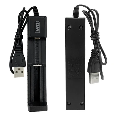 Зарядное устройство Usb 18650 Универсальное умное быстрое зарядное с 1 слотом для зарядки