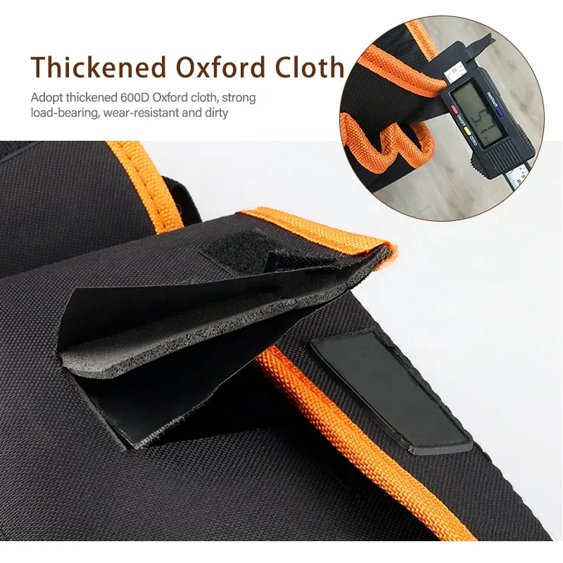 factory directly durable large compartment electrician tool bag garden tool kits waist packs oxford cloth