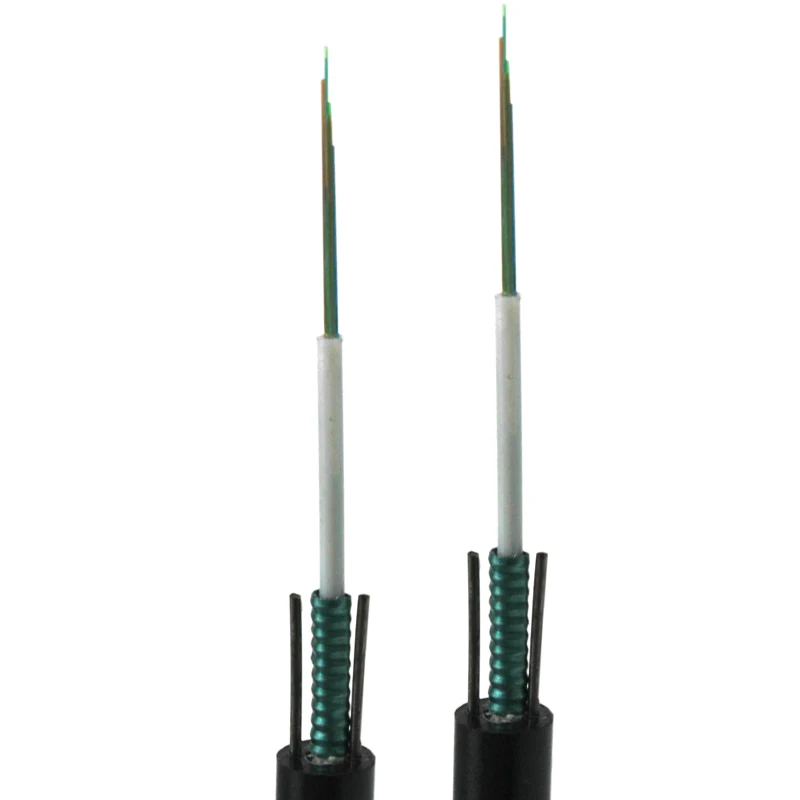 Outdoor 2 4 6 8 12 24 core single mode GYXTW optic fiber cable