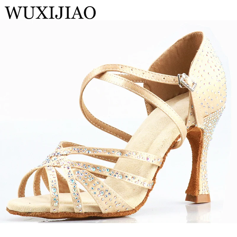 Party Shining Crystal Open Toe High Heels Latin Dancing Sandal Women Dance shoes