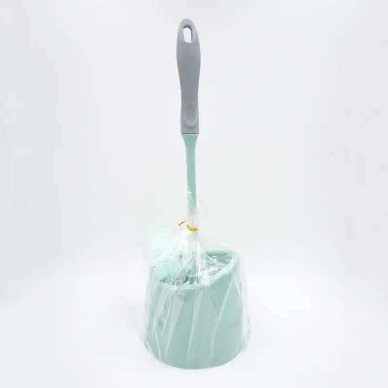 Double hockey toilet brush cleaning round toilet brush