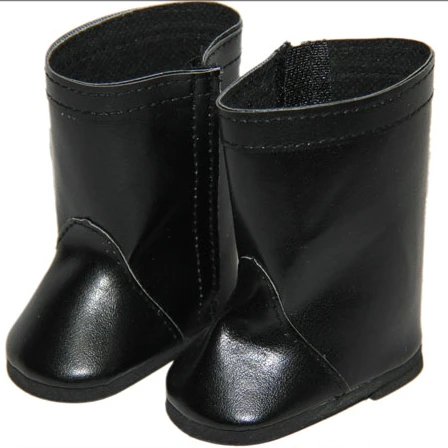 black 18 inch doll boots