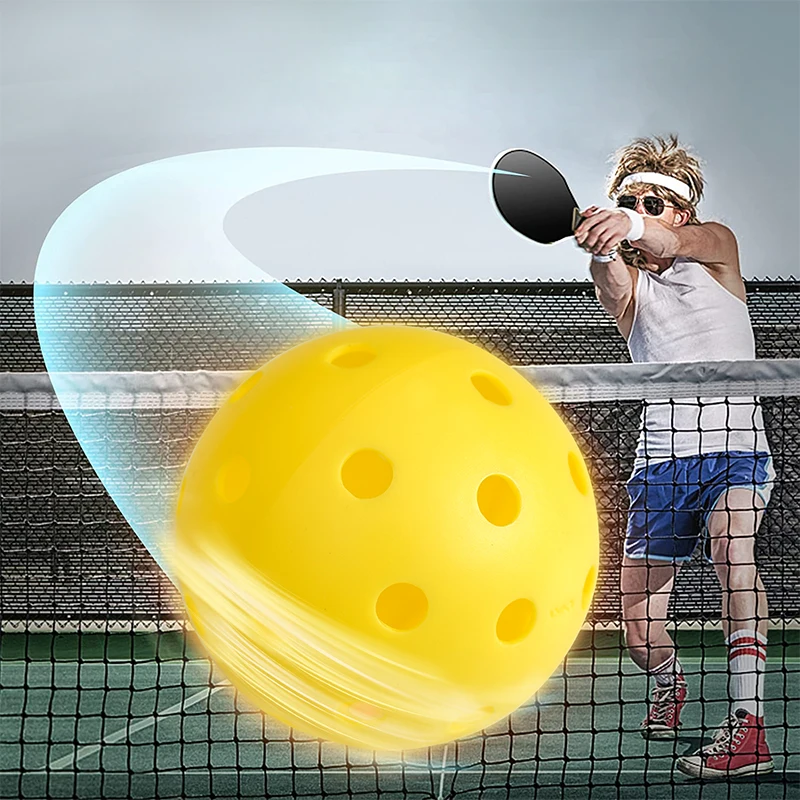 Cheap pickleball good rebound height pickleball standard size pickelball 24g indoor outdoor sport play ball