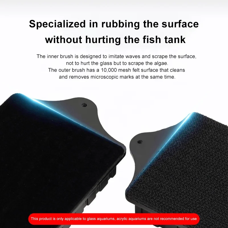Floating Fish tank aquarium brush Aquarium Fish Tank Glass Algae Scraper Cleaner Tool Aquarium Magnetic Cleaner Magnets Brush