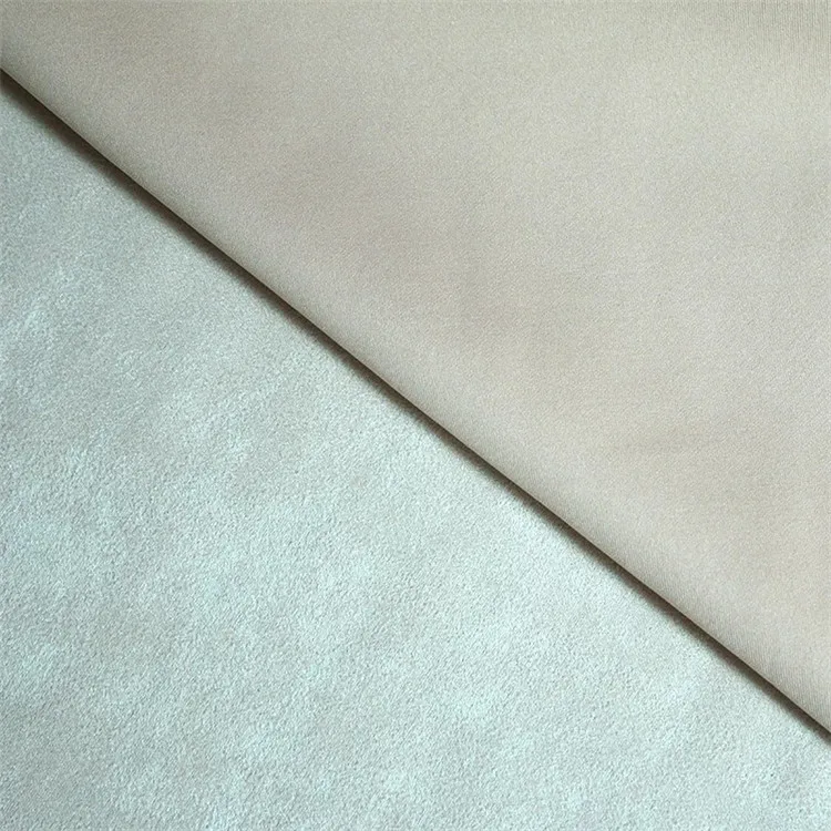 
suede fabric spandex jersey knitting fabric glass upholstery faux suede 2/4 way stretch fabric 