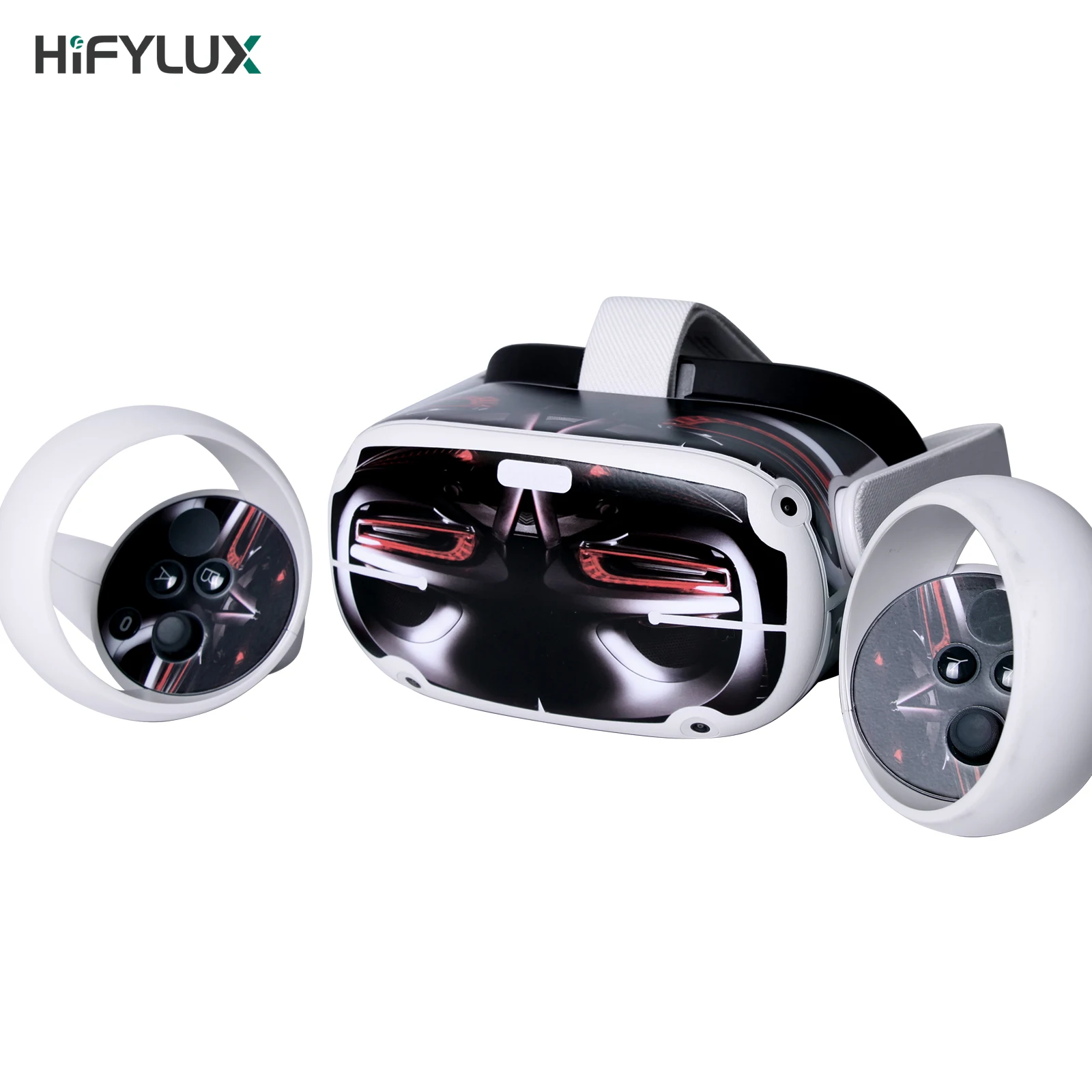 Hifylux PVC Stickers Decal Skin Protective Accessories for Oculus Quest 2 VR Headset and Controller Virtual Reality