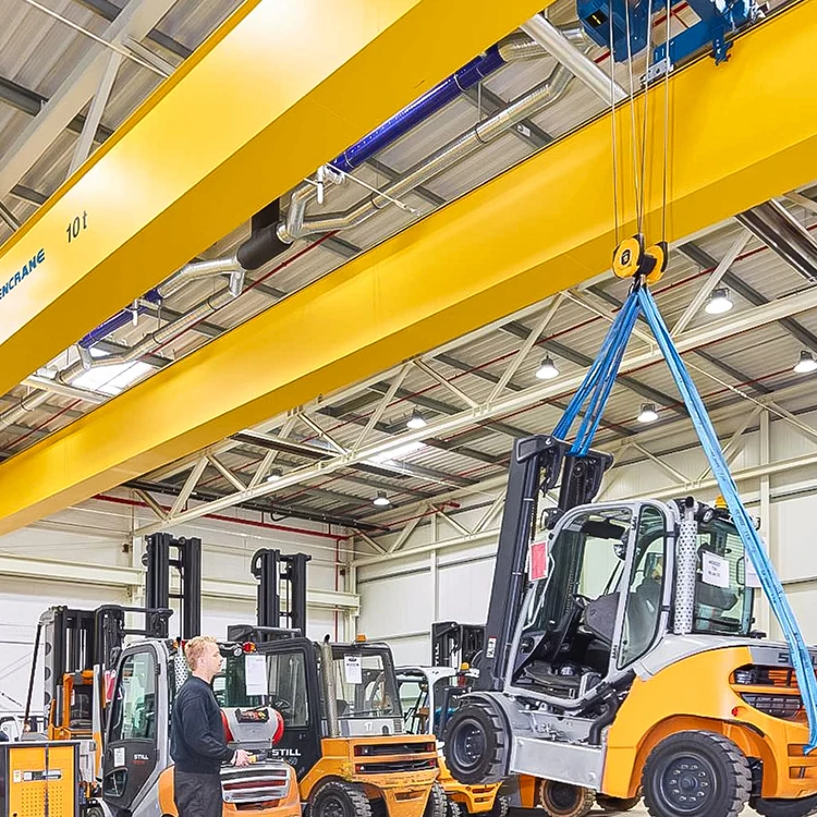 hoist model 5 ton 10 ton 20 ton hot sale product european type double girder overhead bridge crane