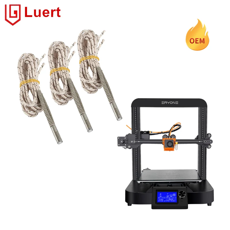 Custom Stainless Steel Heating Element 3D Printer Cartridge Heater 24v