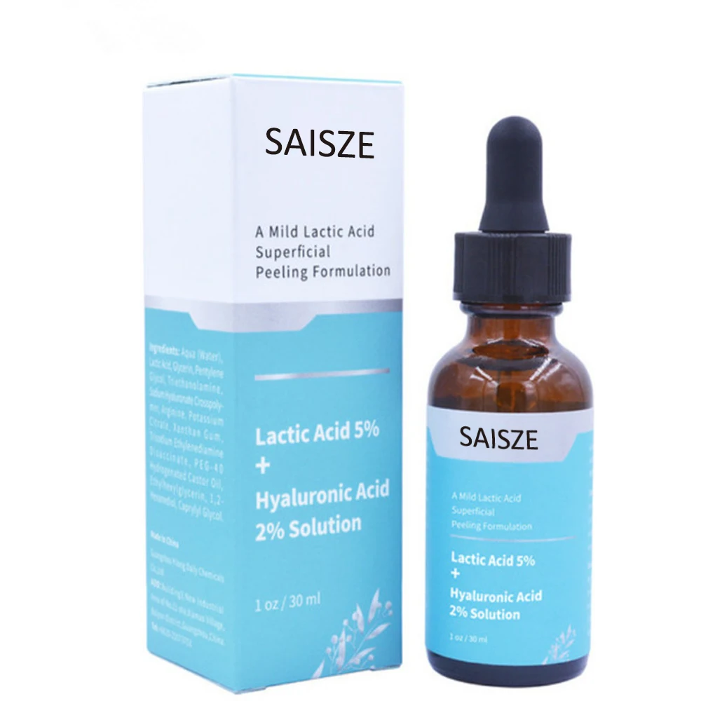Лидер продаж, молочная кислота против морщин, 5% и гиалуроновая кислота, 2% раствора, сыворотка для лица, уход за кожей