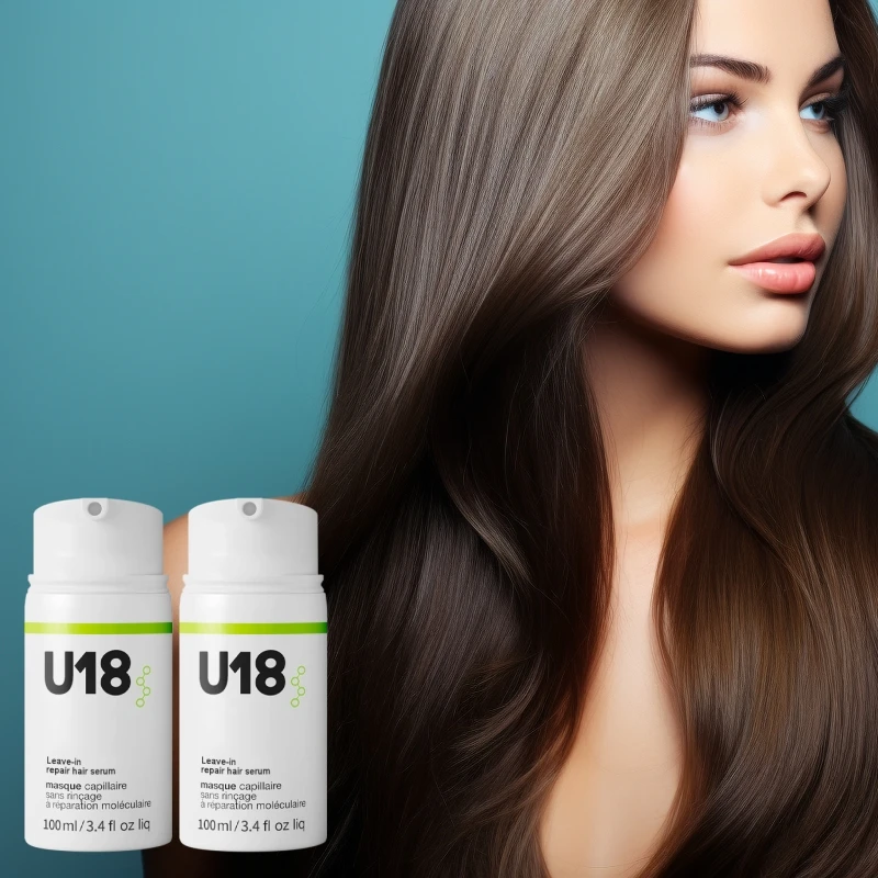 U18 Leave In Molecular Hair Repair Serum Dry or Damaged Hair Reverse Hair Damage Caused by Bleach Color Chemical Services