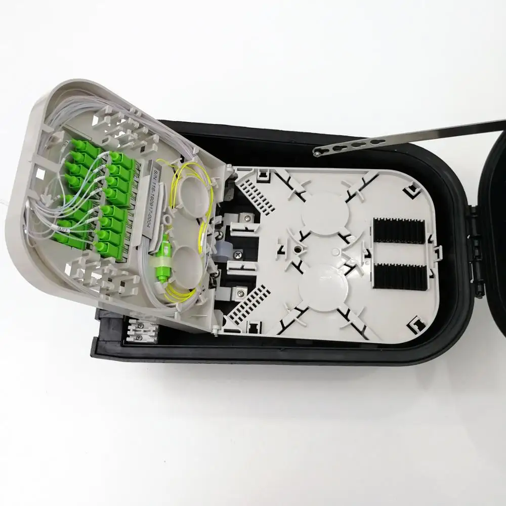 FTTH FTTB Outdoor IP65 wall or pole mounted 16 port optical fiber distribution box fiber access terminal box