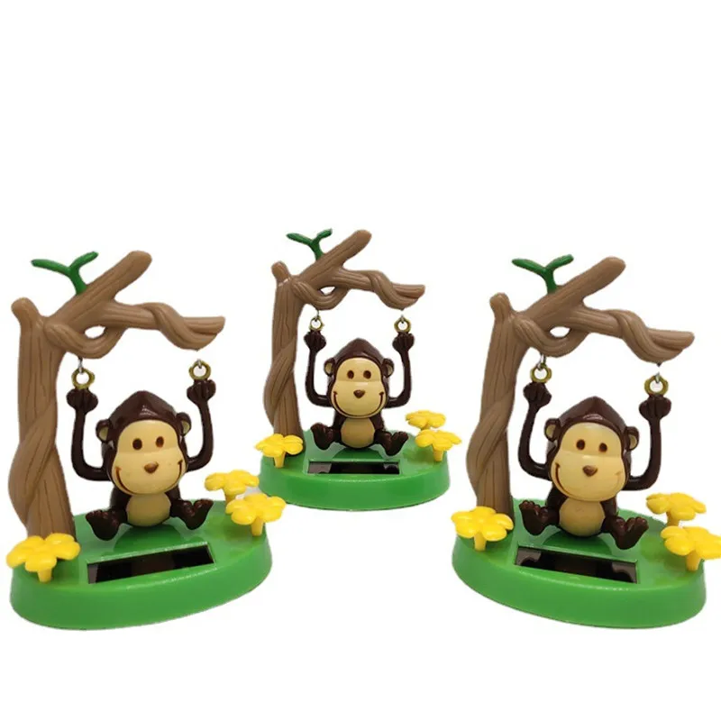 Милый стиль солнечная качели обезьяна Танцующая игрушка автомобиль украшения