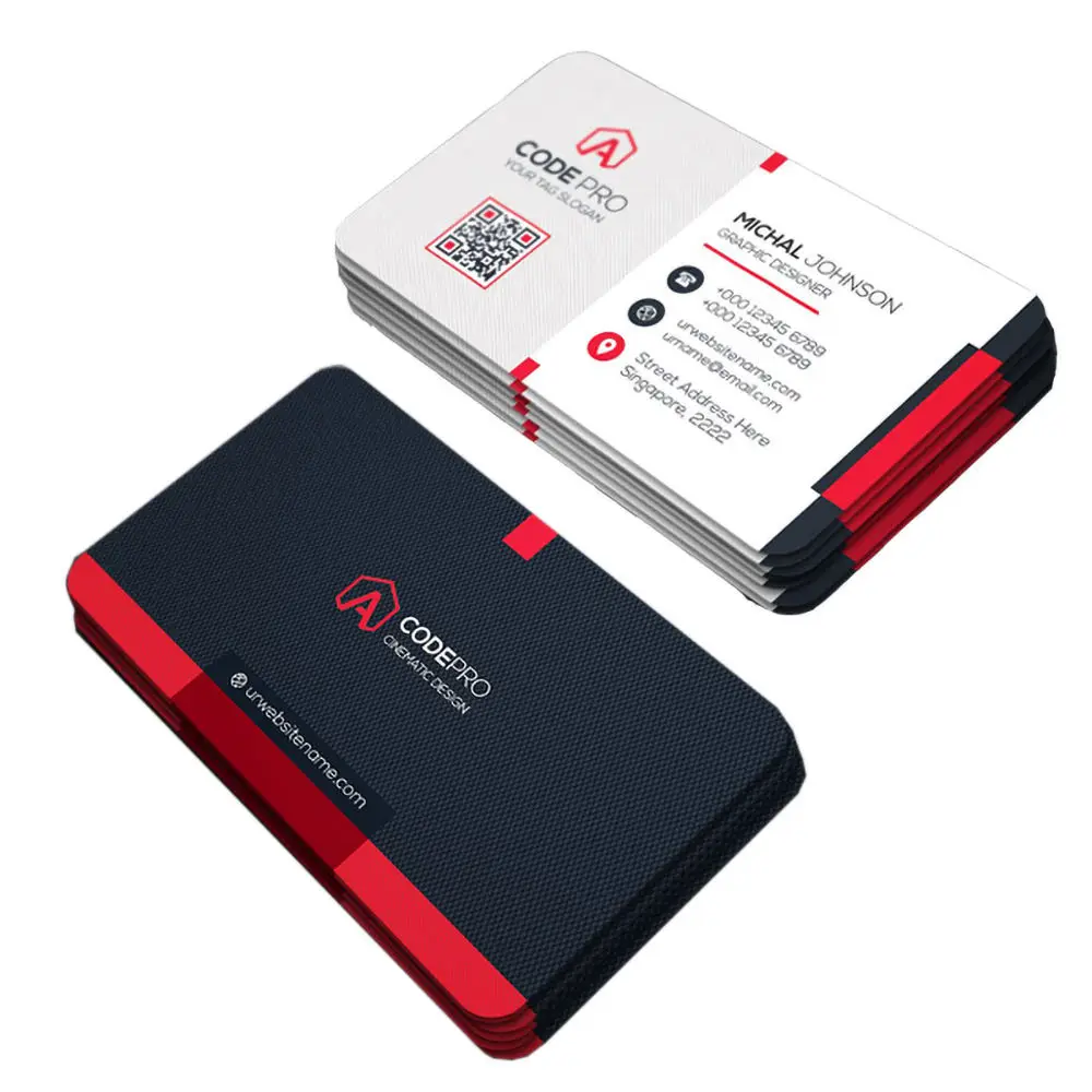 Custom New Design Luxury Visiting Thank You Card Logo Name Colorful Glossy Matte Print Greeting Business Card Postcard With Logo