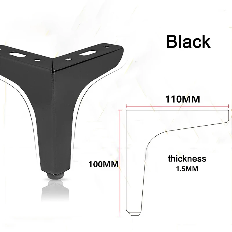 triangle Y shape oblique metal sofa leg in foshan for furniture sofa legs bed feet with 120mm sofa leg