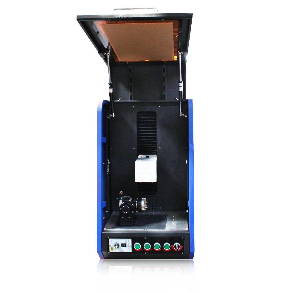 Safe Durable Large Format Mark X LOGO Enclosed Fiber Laser Marking Machine