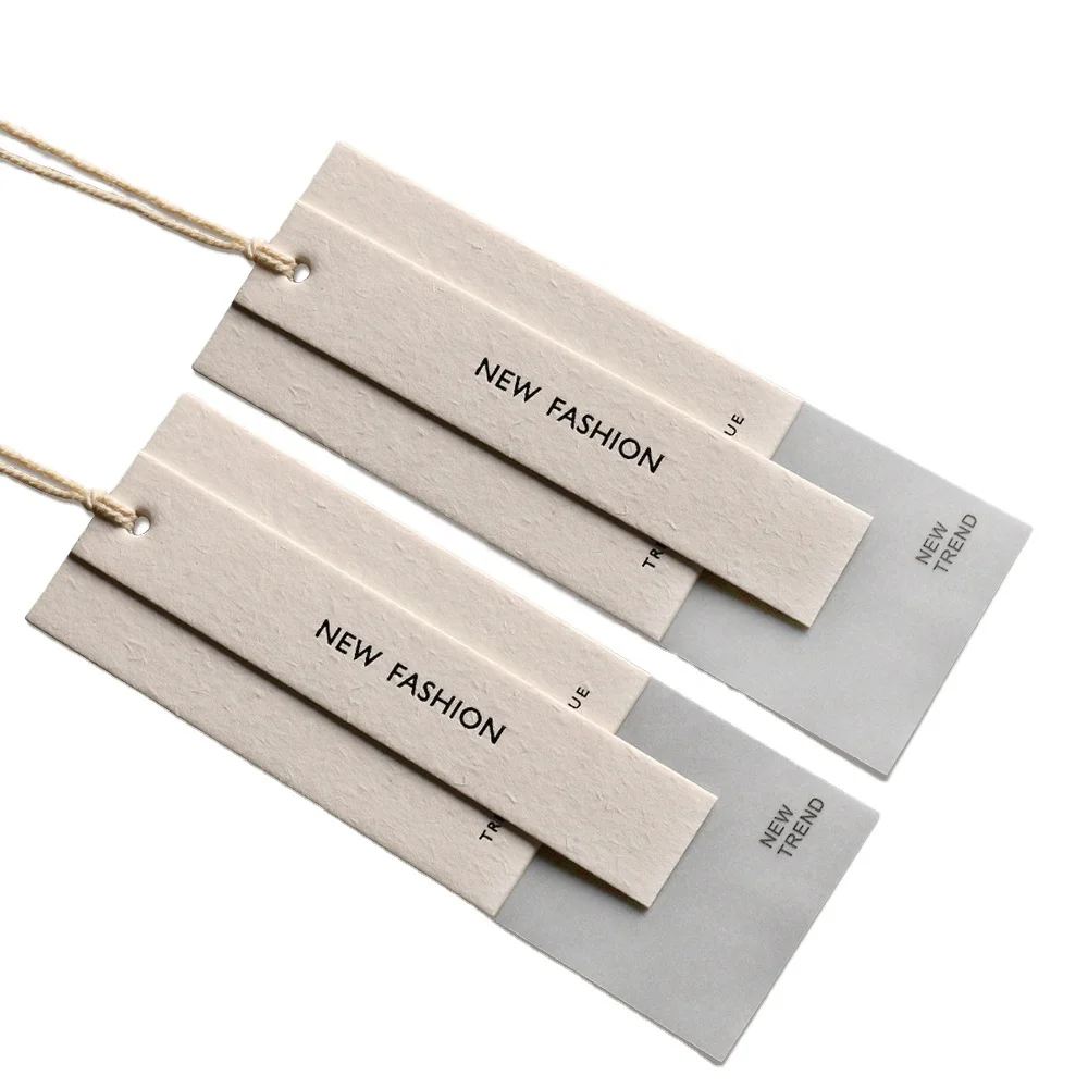 Wholesale garment  factory cheap custom printing name logo design clothing hang tag for clothes