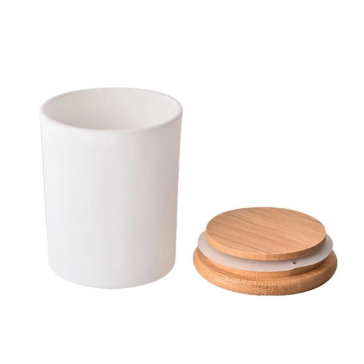 Wholesale 8oz 10oz 14oz Empty Clear Scented Frosted Black Glass 10 oz Luxury Candle Jars