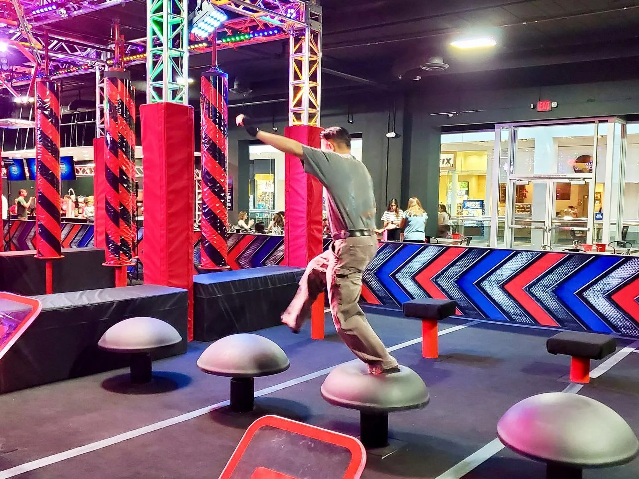 Portable diy adventure park american  ninja warrior playground challenge course outdoor equipment