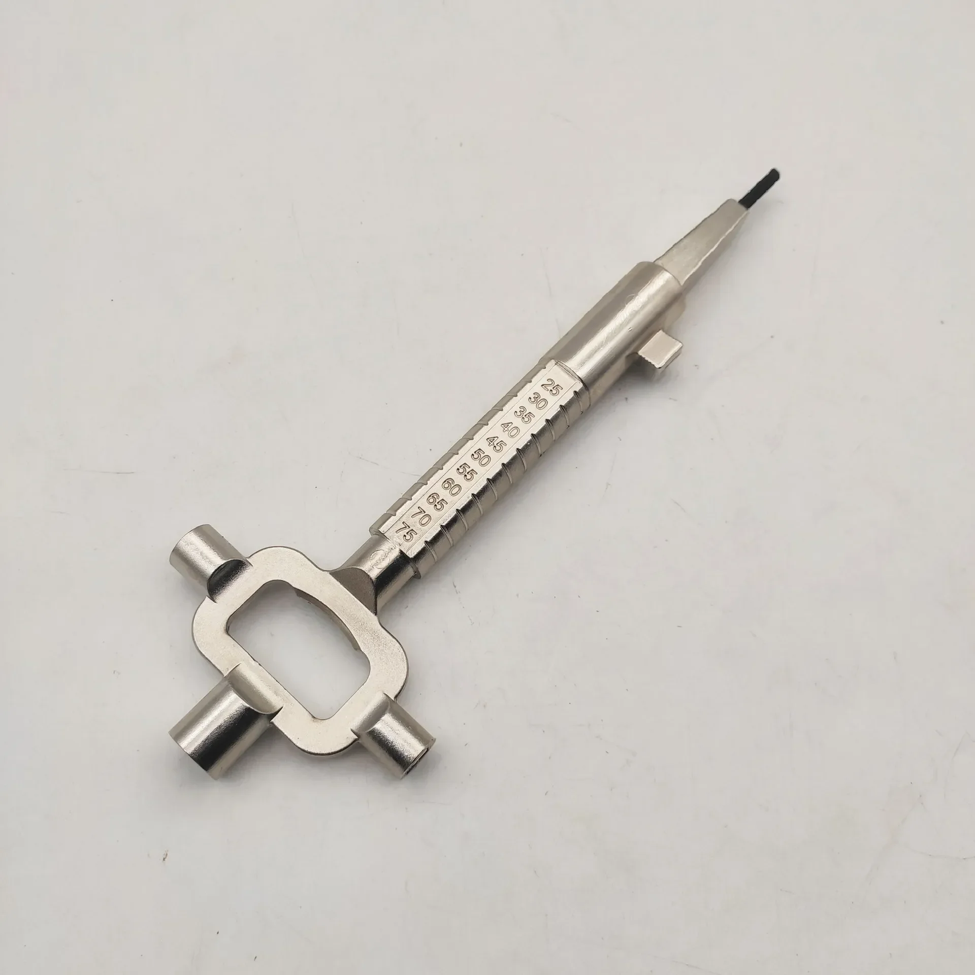 Silver Locksmith Tool Multi Purpose Lock Cylinder Gauge Cam Turner Spindle Removal Accessories