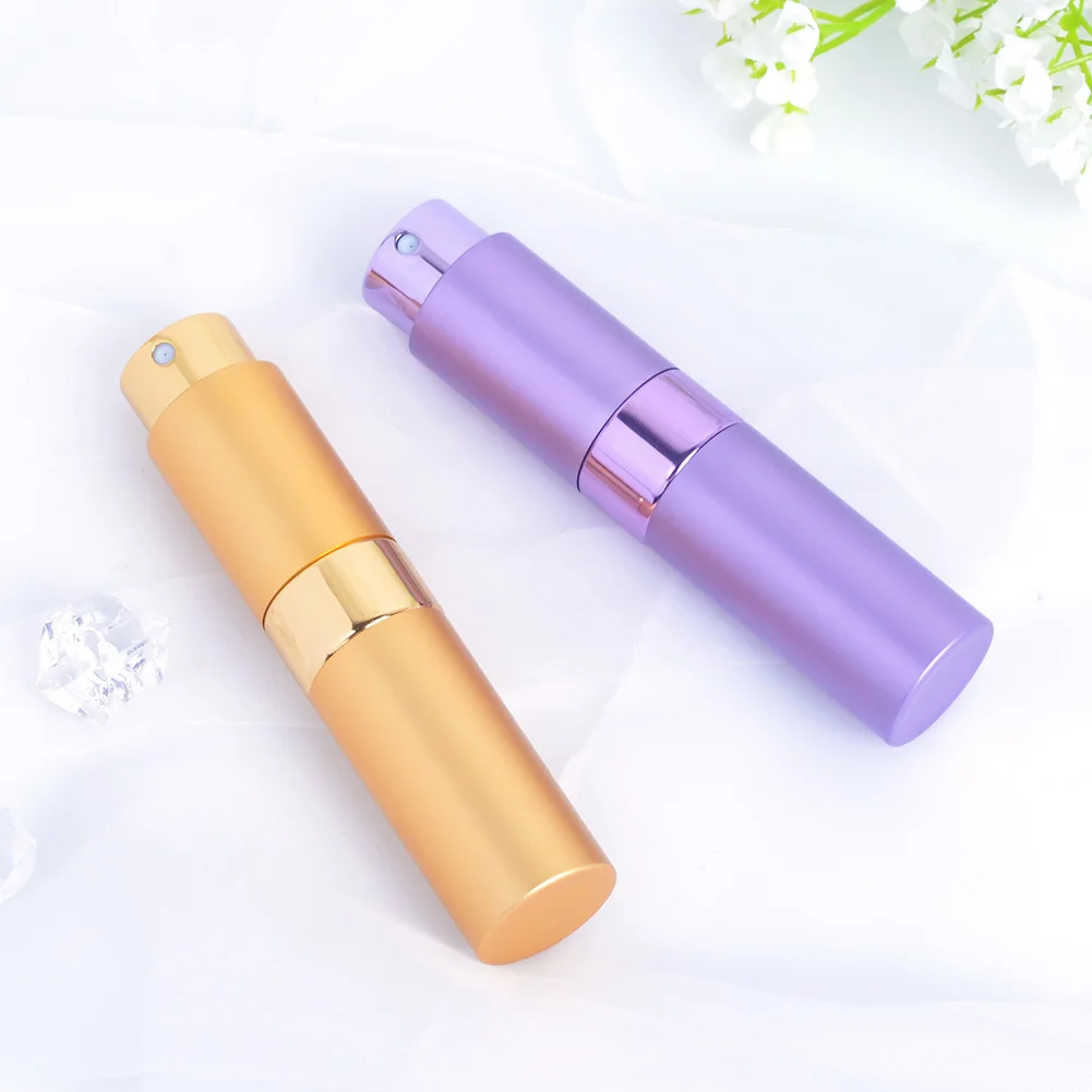 5ml 8ml 10ml Colorful Empty Luxury Twist Aluminum Perfume Atomizer Bottle