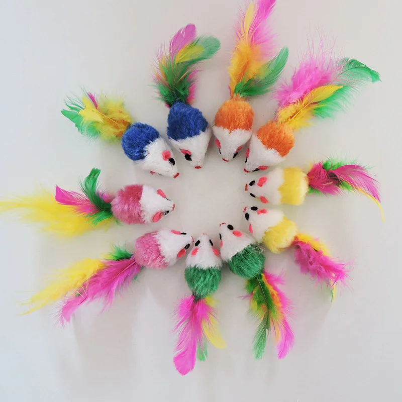 
 Оптовые производители OEM, натуральный бесплатный образец, Лидер продаж, товары для игр, забавная плюшевая мышь, набор игрушек для кошек  