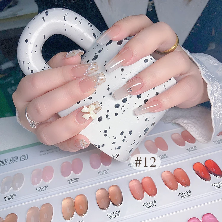 ZRKGEL  Private Label 15 ml 45  colors professional Soak Off jelly Nail Gel Polish Set long lasting dry fast transparent  gel