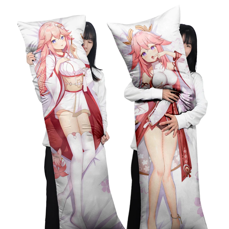Custom print game dakimakura waifu Long Size Body Pillow anime Yae Miko Genshin Impact