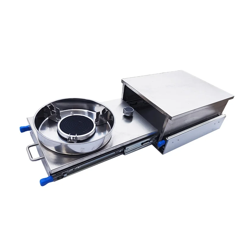 
Rv Exterior Kitchen Built-in Slide out Stove Cooking Bench for Motorhome RV Trailer accessories 