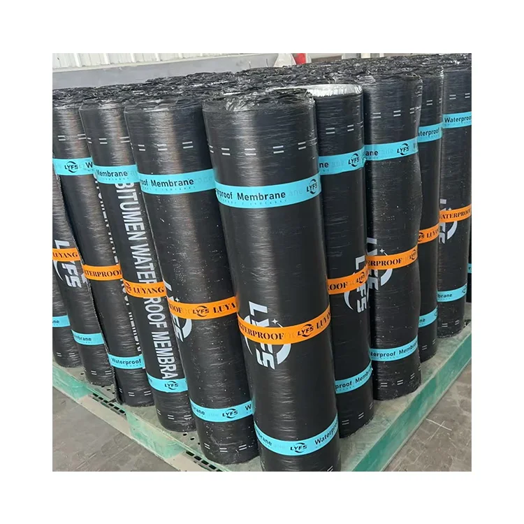 Factory sale stone gravel bitumen rubber asphalt sbs waterproof membrane rolls