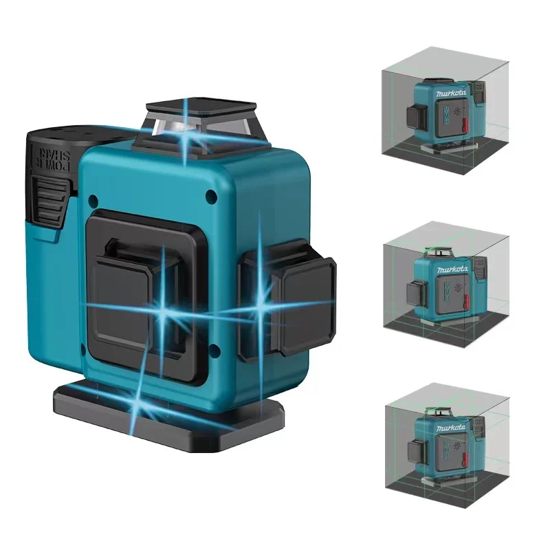 Factory High Accuracy Infrared Ray 12 Line Wall and Ground-level Spirit Level 4D All-around Wall Laser Level