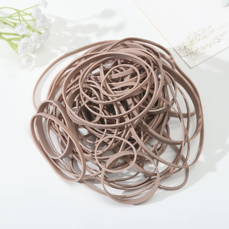 Best selling durable friendly high elasticity reusable nature rubber bands for School Home and Office Use Stationery Supplies